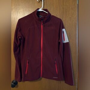 Eddie Bauer burgundy large zip up